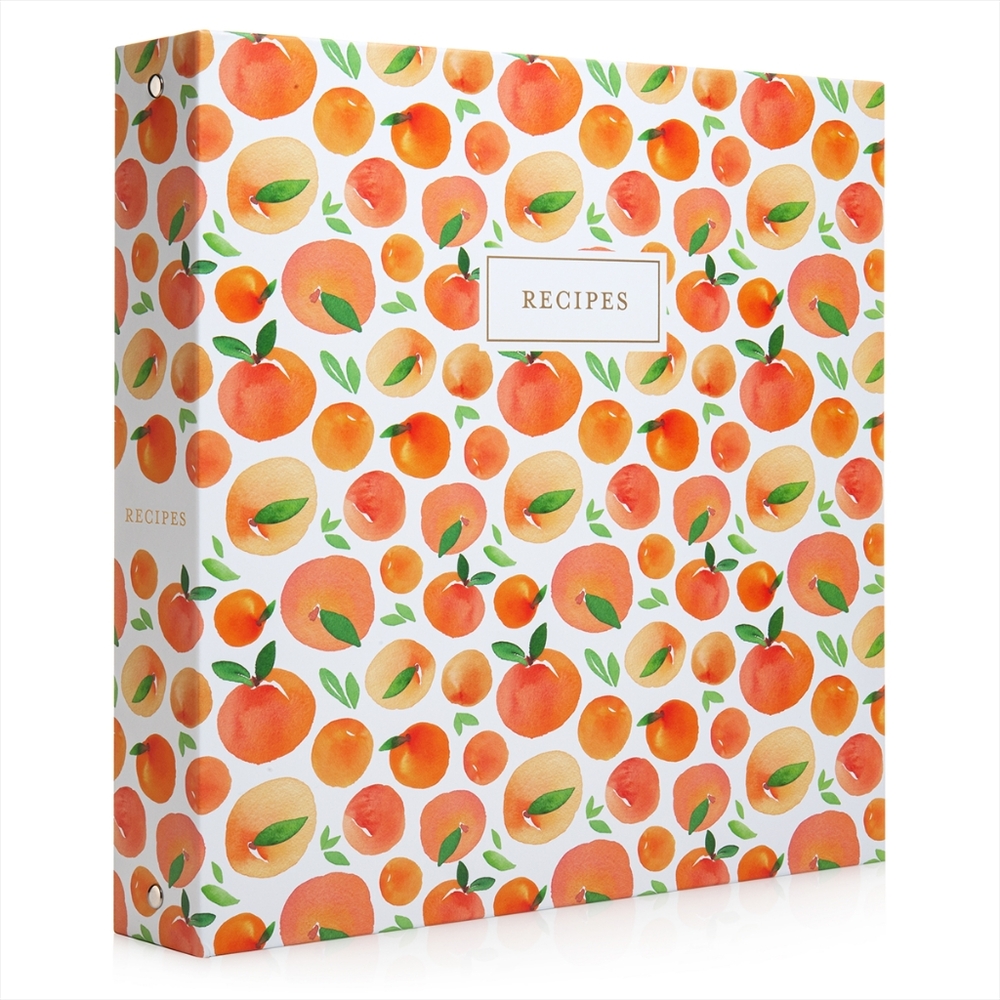 NIB 🍑 Recipe Binder Peaches